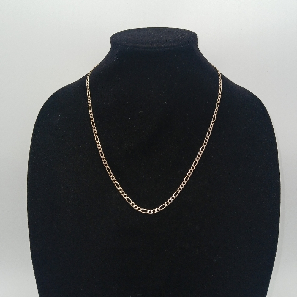 Sterling Silver Figaro Necklace 11" 3.9mm 11.79 grams​​